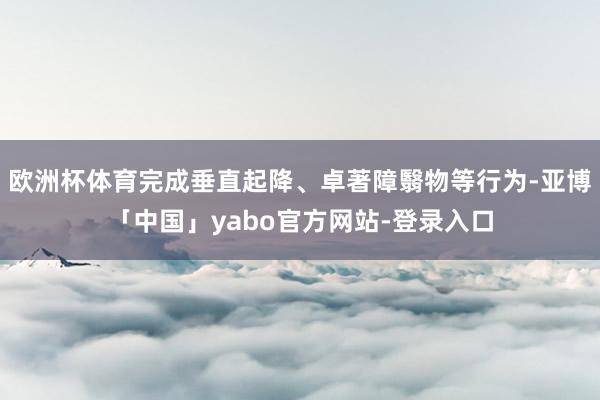 欧洲杯体育完成垂直起降、卓著障翳物等行为-亚博「中国」yabo官方网站-登录入口