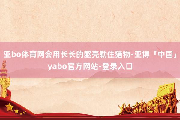 亚bo体育网会用长长的躯壳勒住猎物-亚博「中国」yabo官方网站-登录入口