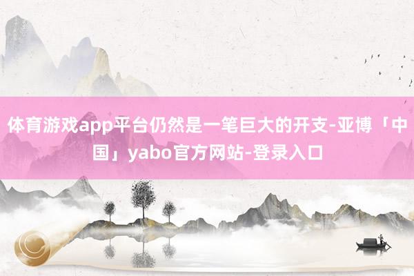 体育游戏app平台仍然是一笔巨大的开支-亚博「中国」yabo官方网站-登录入口