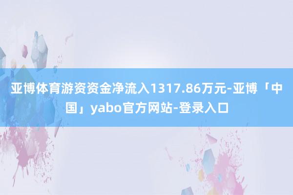 亚博体育游资资金净流入1317.86万元-亚博「中国」yabo官方网站-登录入口