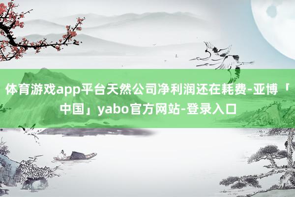 体育游戏app平台天然公司净利润还在耗费-亚博「中国」yabo官方网站-登录入口