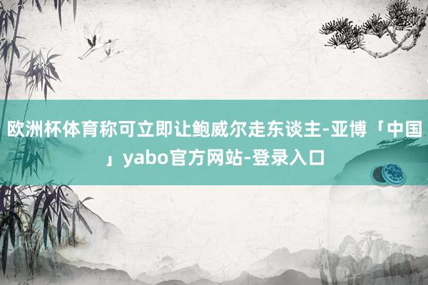 欧洲杯体育称可立即让鲍威尔走东谈主-亚博「中国」yabo官方网站-登录入口