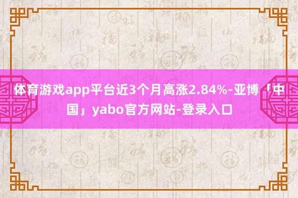 体育游戏app平台近3个月高涨2.84%-亚博「中国」yabo官方网站-登录入口