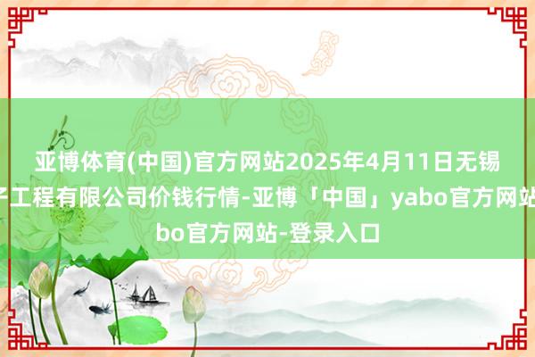 亚博体育(中国)官方网站2025年4月11日无锡天鹏菜篮子工程有限公司价钱行情-亚博「中国」yabo官方网站-登录入口